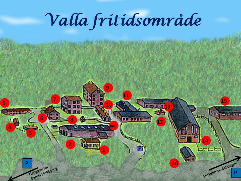 Karta över Valla